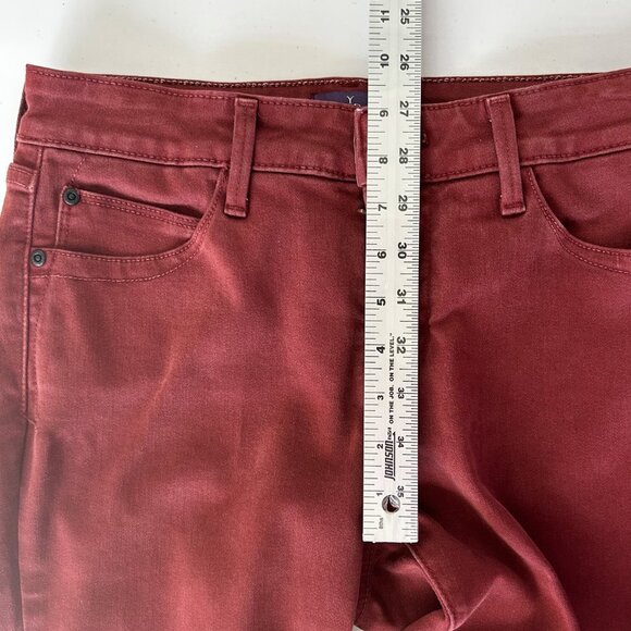 NYDJ Legging Jeans Womens Size 4 Rust Red Lift Tuck Technology Pockets Jeggings - Picture 11 of 16
